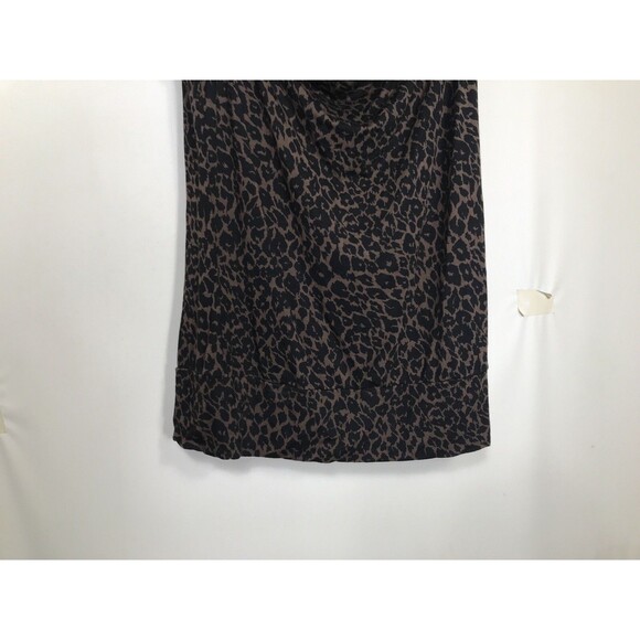 Michael Kors Womens Size Xs Leopard Cheetah Sleeveless Tank Blouse - Picture 2 of 5